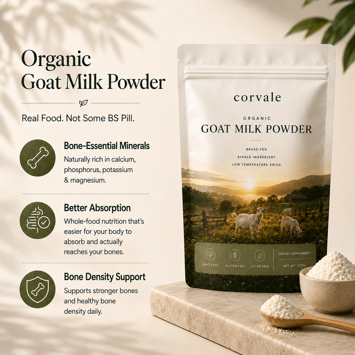 Corvale Goat Milk Powder