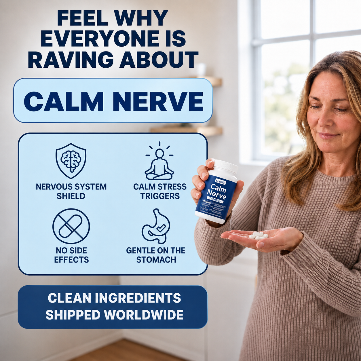 Calm Nerve - Targeted Nervous System Support For Excessive Sweating