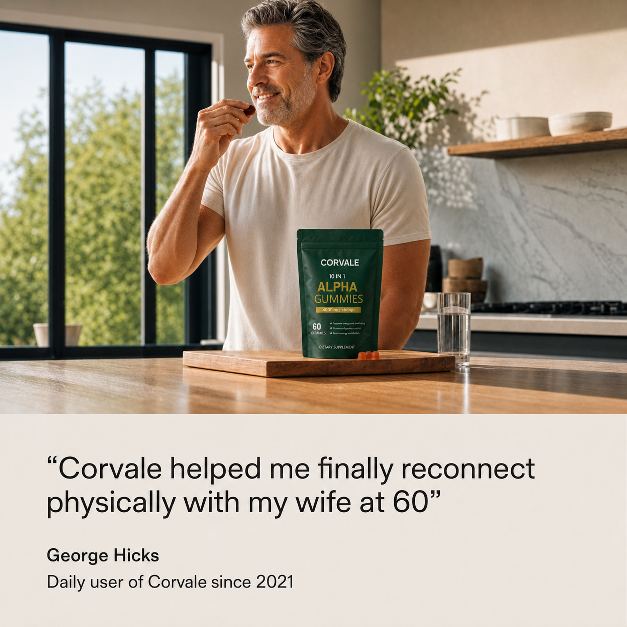 Corvale 10-in-1 Alpha Shilajit Gummies